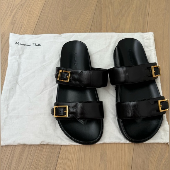 Brand New Massimo Dutti double strap sandals - Picture 3 of 6